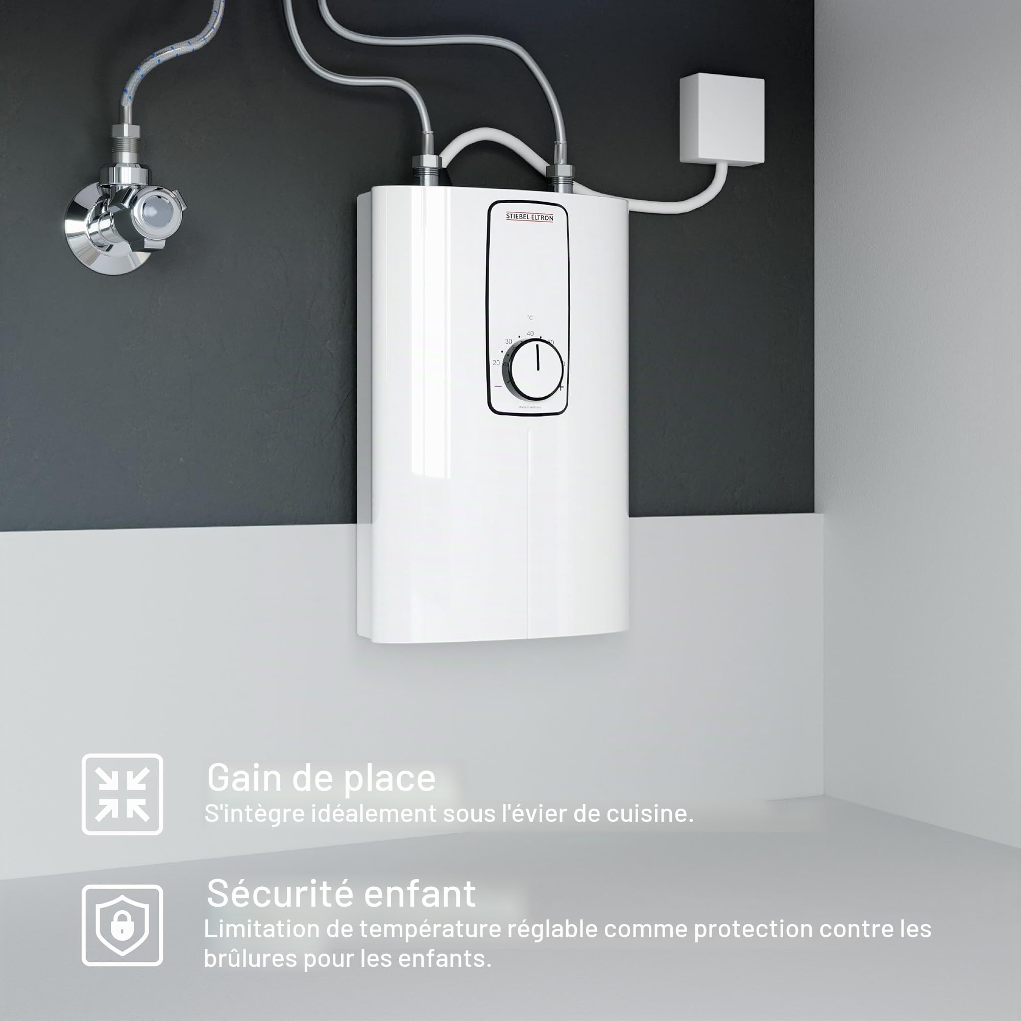 Stiebel Eltron Chauffe-eau à réglage électronique Compact, 230770