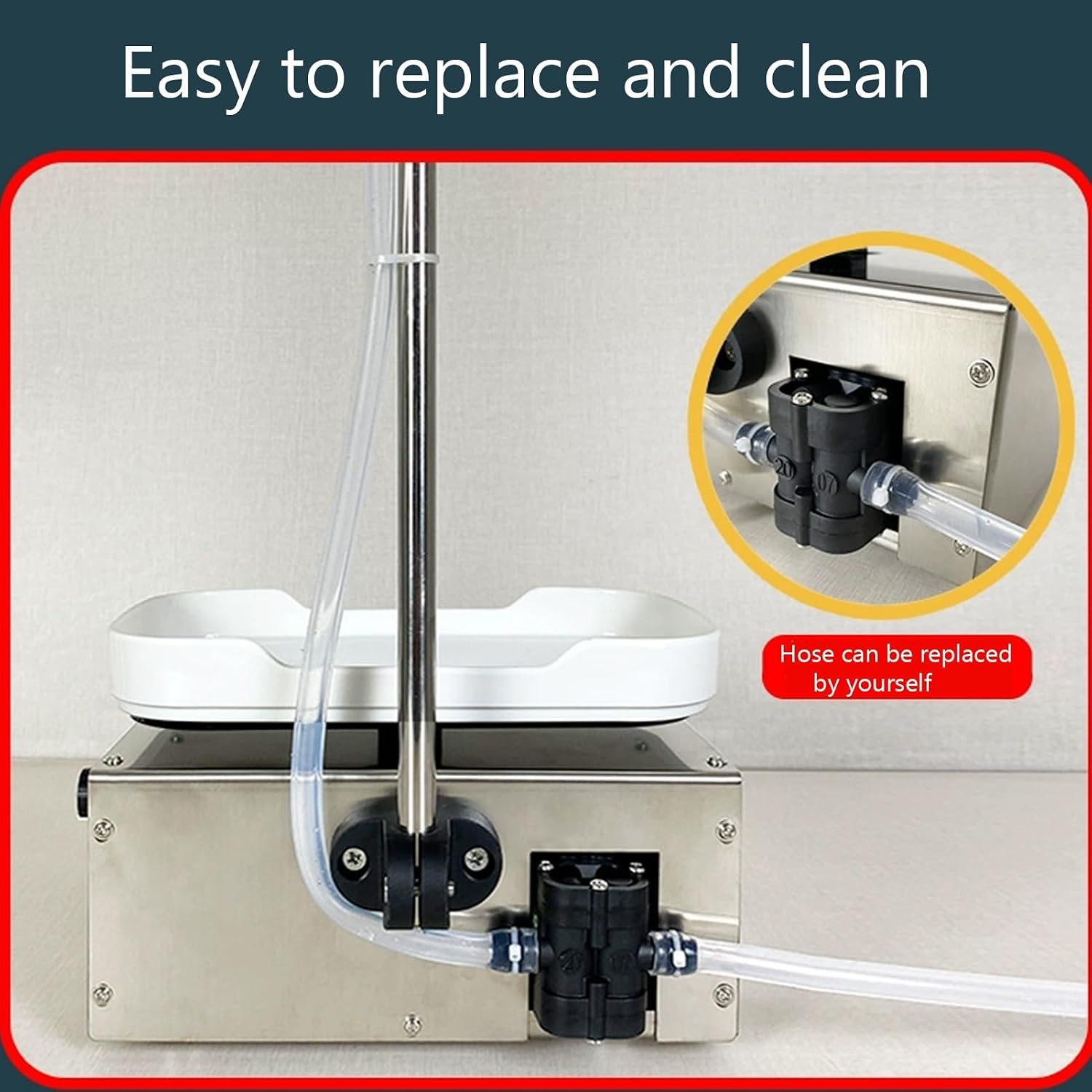 Liquid Filling Machine, Quantitative Automatic Bottle Filler, Weighing Filler Machine, Small CNC Subpackage Machine, for Juice, Wine, Milk Beverage(3.5kg/min)