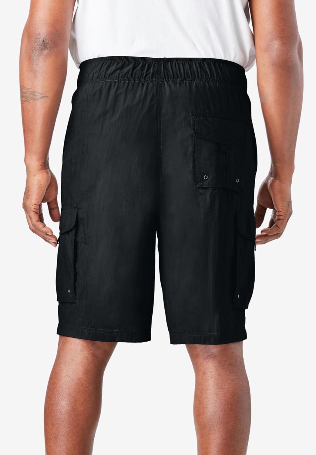 KingSize Men's Big & Tall 8" Cargo Swim Trunks - Image 2