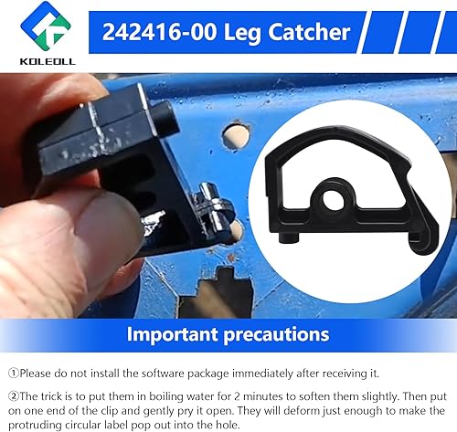 Miniatura 5 de Paquete de 4 resortes de retención de patas 242416-00 para banco de trabajo Black And Decker WM225 y WM425