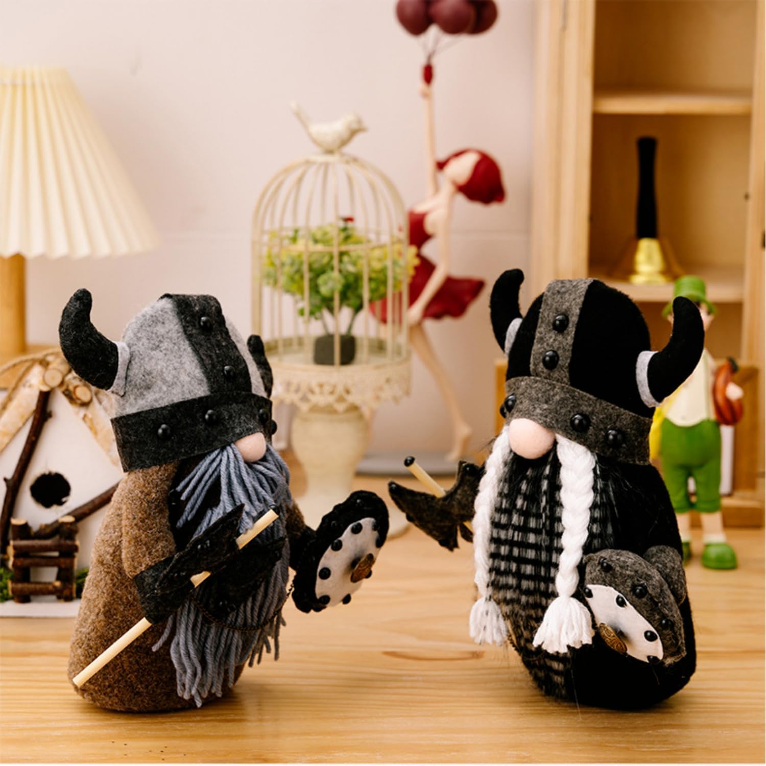 Viking Berserker Gnome Plush Valentine's Day Gift 3 Pack Viking Norse Gnome Gift 10'' H Viking Warrior Minotaur Gnomes Home Office Decor Viking Gift, Christmas New Year Gift, Men's Gift - Image 6