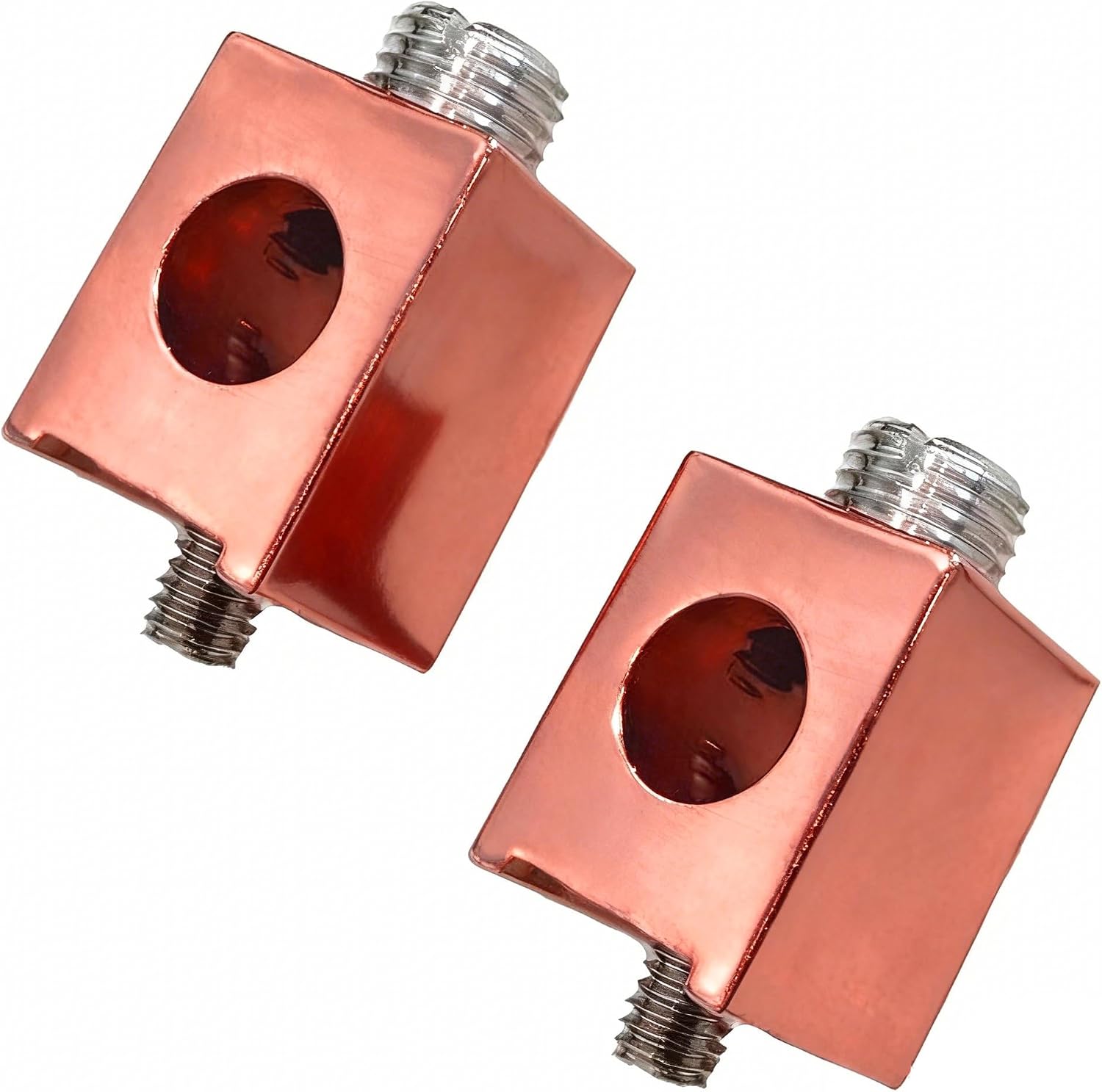 4 Pcs Aluminum Neutral Ground Lug #4-2/0 AWG Anti-Corrosion Tin Plated Surface for Safe Electrical Connection