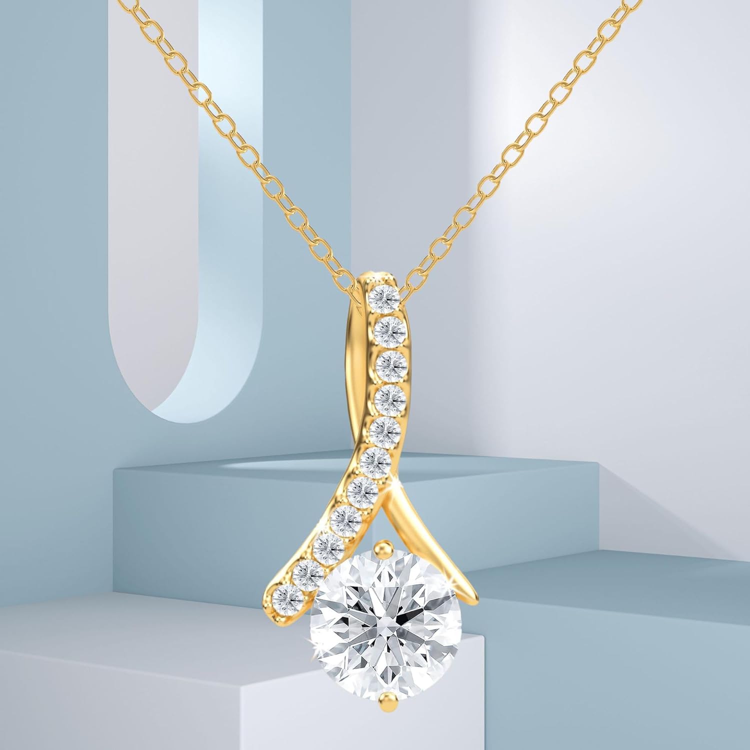 LIU JUN To My Daughter Necklace - Birthday, Christmas, New Year Gift From Dad Mom With Inspirational Message Card - Image 5