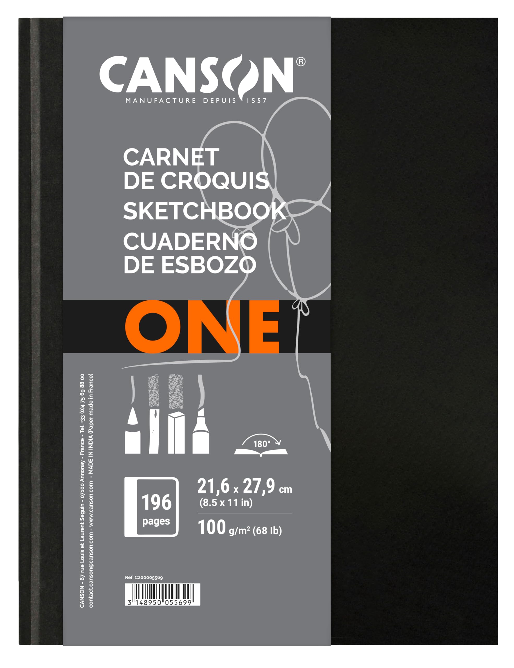 Amazon.com: Canson ONE Art Book Paper Pad, Smudge Resistant Sketch