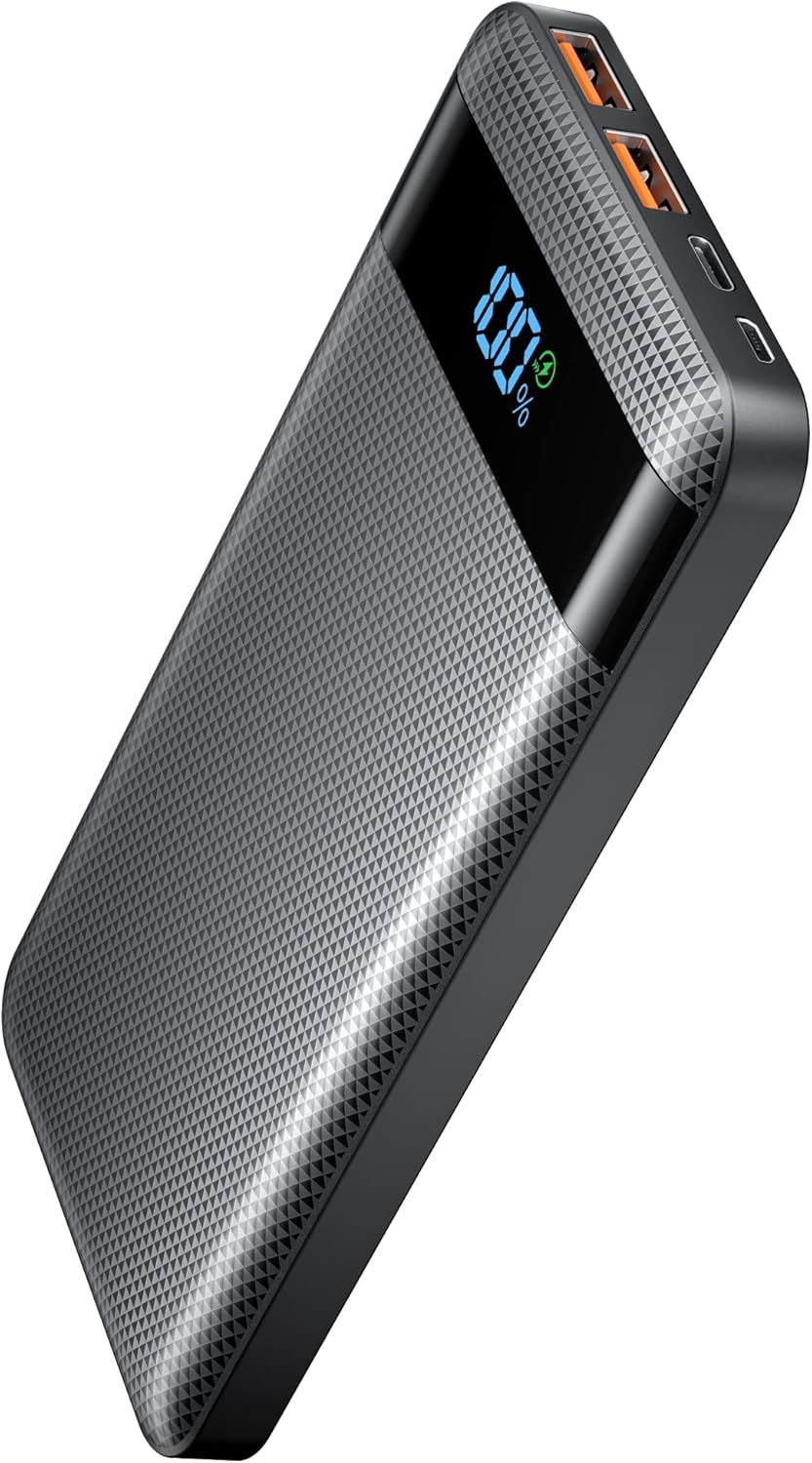 Power Bank, 22.5W Battery Pack, 10000mAh PD USB C Portable Charger, 3A