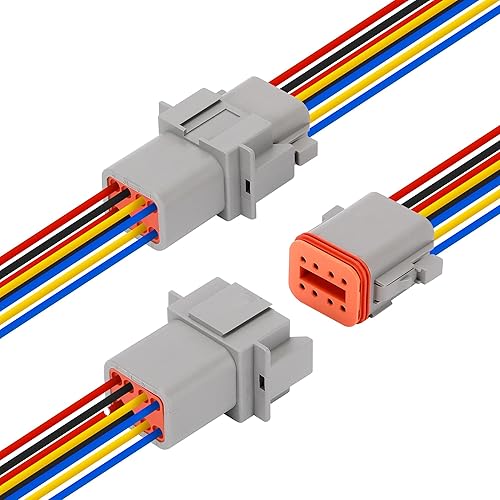 Miniatura 8 de Kit de conectores DT Deutsch de 482 piezas con conectores eléctricos automotrices impermeables de 2, 3, 4, 6, 8, 12 pines, incluye herramienta de