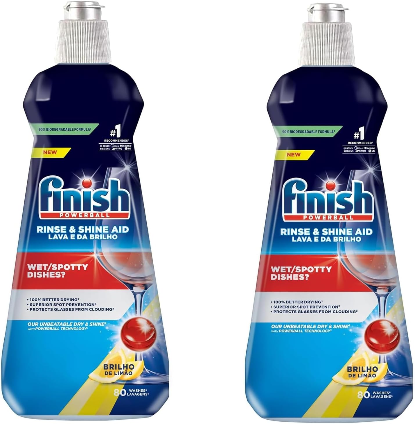 Dishwasher Rinse Aid Lemon Sparkel 400ml Pack Of 2