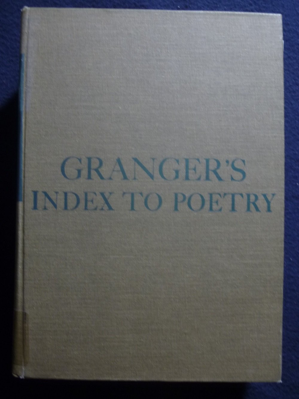 Smith: Grangers Index to Poetry 7ed (Cloth)