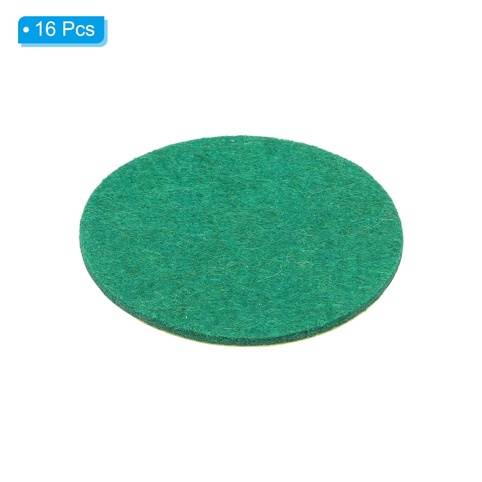 PATIKIL Air Hockey Mallet Felt Pads 59mm, 16Pcs Air Hockey Felt Pushers Pads Replacement for Game Tables Green - Image 3