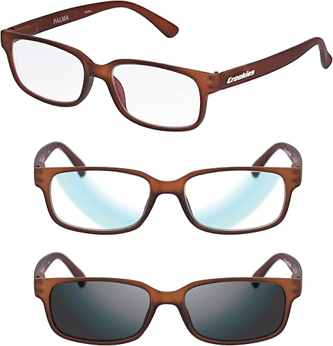 Croakies Palma Photochromic Progressive Eyewear Gafas de sol UV400 para exteriores Gafas Bluelight para dispositivos HEV Paquete