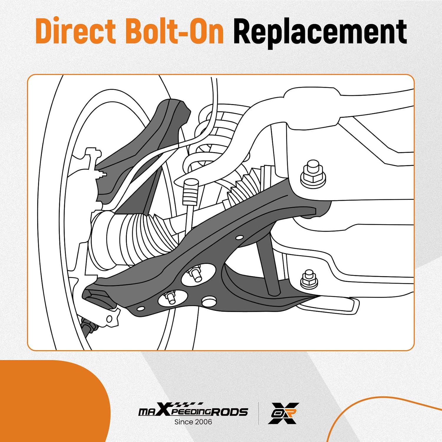 maXpeedingrods 2Pc Front Lower Control Arm w/Ball Joint for Nissan Versa 2007-2012 Nissan Cube 2009-2014, K620566 K620567