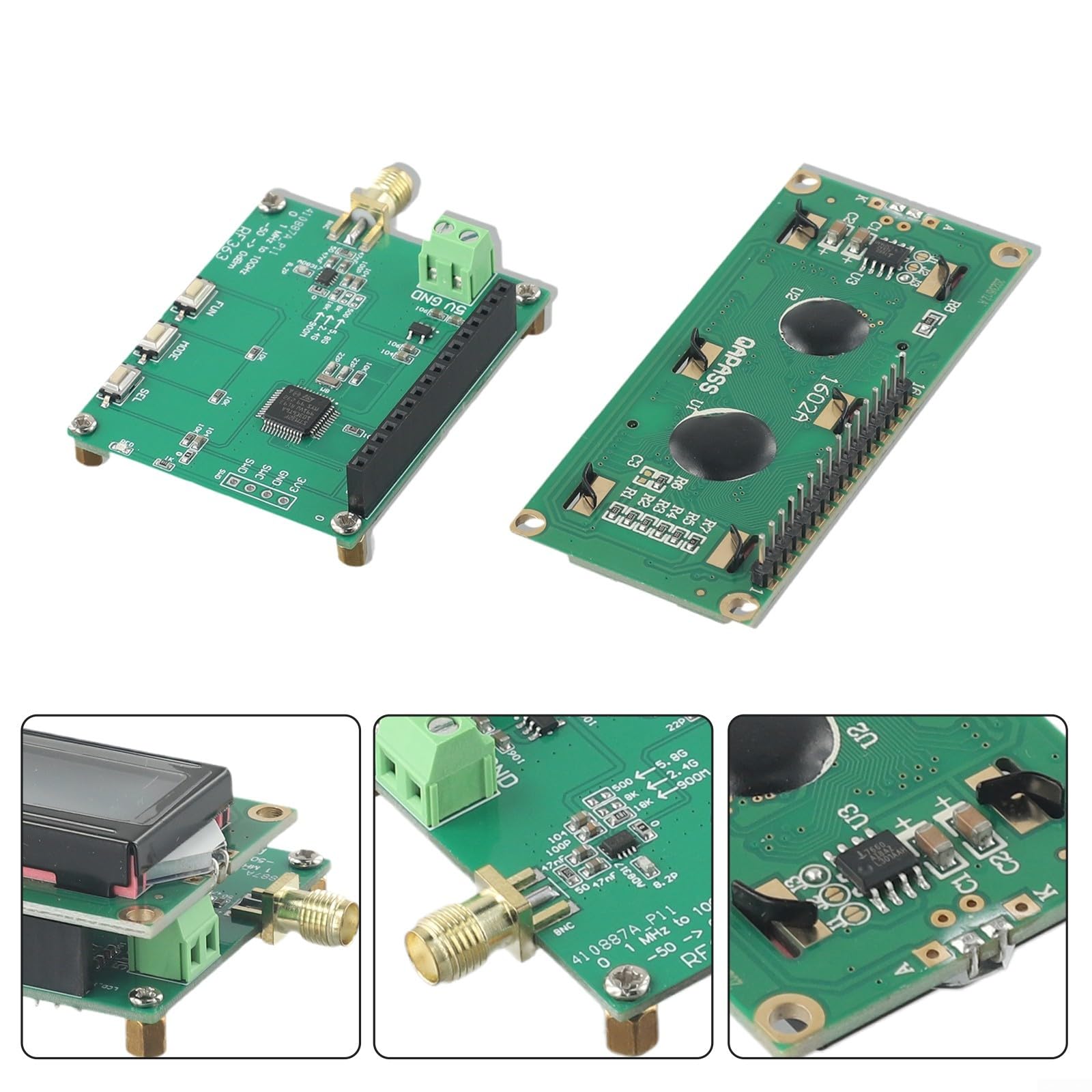 Misuratore di potenza RF Calibrazione Misurazione di potenza RF 1MHz a 10GHz Gamma di potenza regolabile di -50 ~ 0dBm Misurazione di radiofrequenza a pulsante