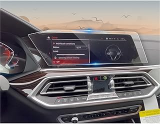 CDEFG Tempered Glass Screen Protector for BMW X5 G05 (2019-2023) / X6 G06 (2020 2021 2022 2023)/ X7 G07 (2019 -2022) 12.3" Touch Screen, Navigation Radio Infotainment Display Glass Protective Screen Film (12.3 Inch)