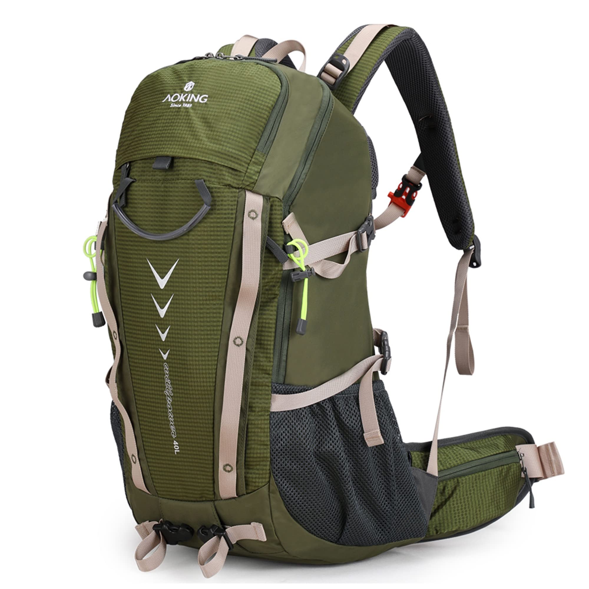 Aoking Zaino da Trekking Zaino da Campeggio con Impermeabile e Poltiglia per