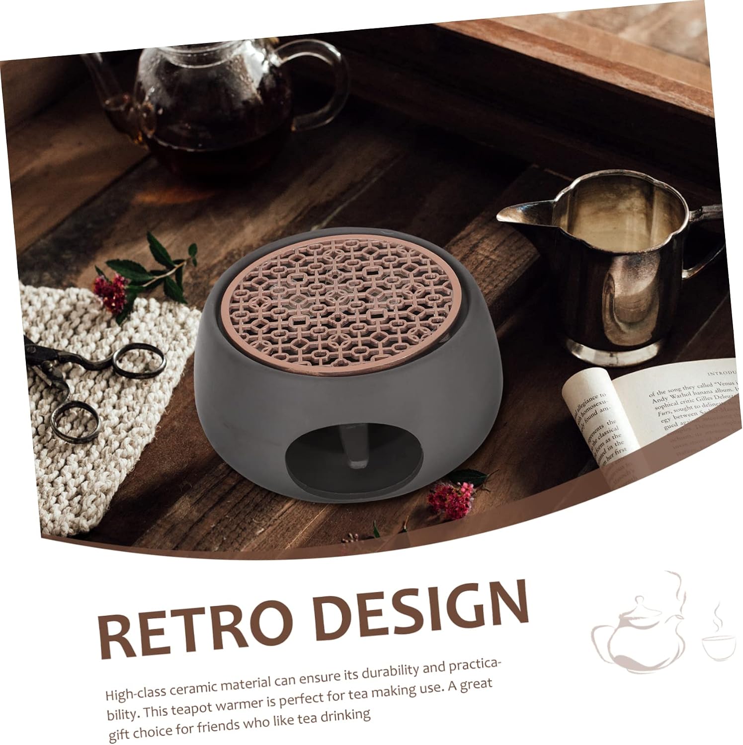 Modern Tea Warmer Ceramic Teapot Warmer for Loose Leaf Tea Home Kitchen Party Use