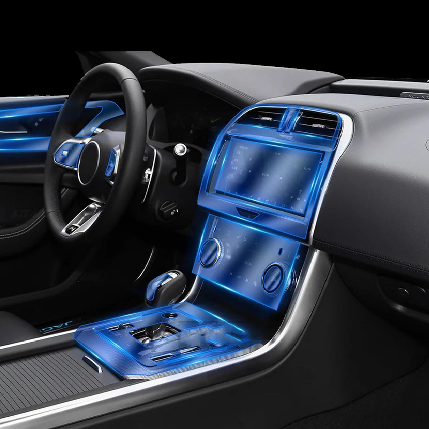 Film protecteur TPU Jaguar XEL 2020-2023 pour console centrale d'origine
