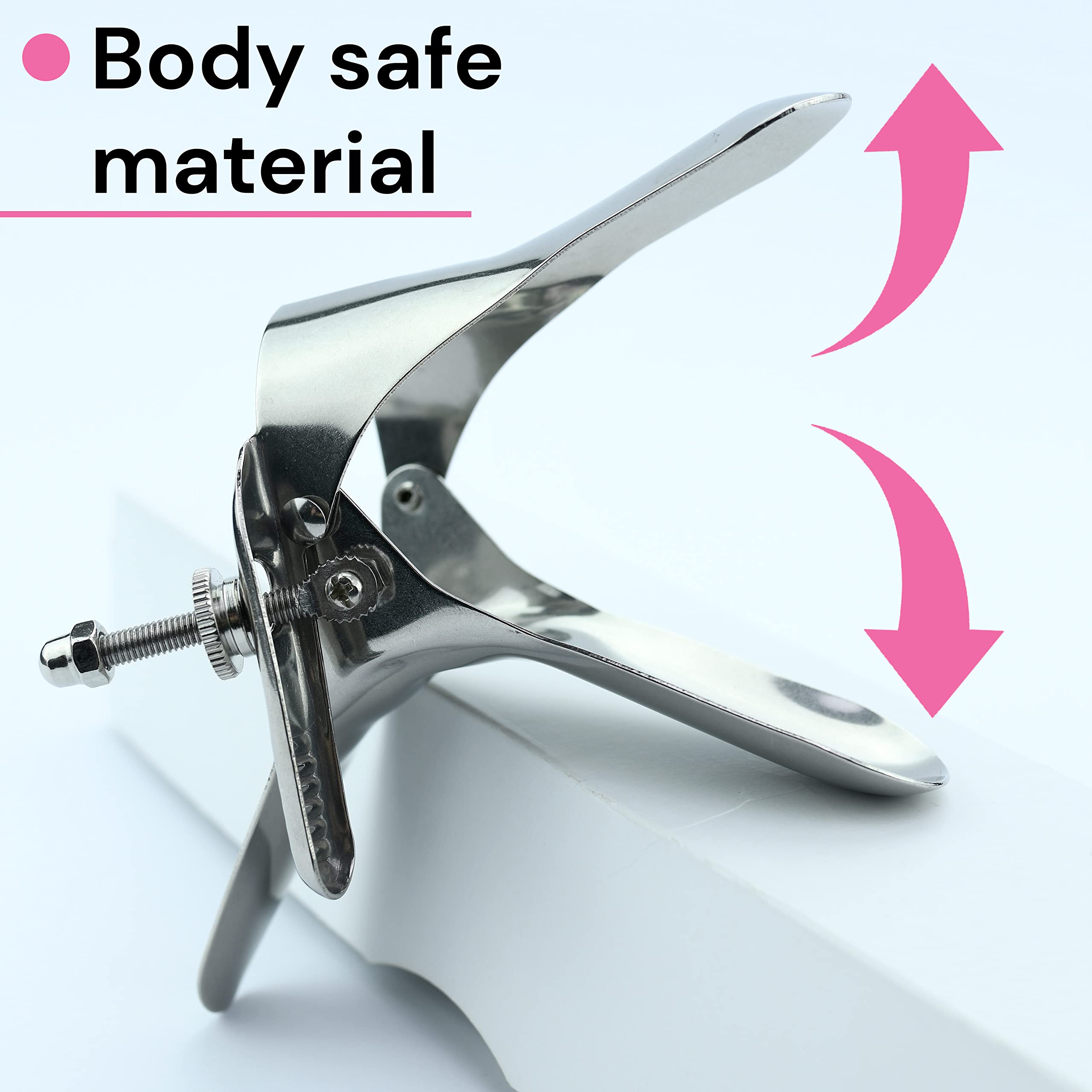 FOPS Dilatatore Vaginale in Acciaio Inossidabile Speculum Vagina Regolabile Tunnel Vagina Dilatatore Ano Donna Accessorio BDSM Gioco Medico I09-1