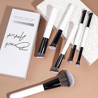 Juego de brochas de maquillaje de 7 piezas co...