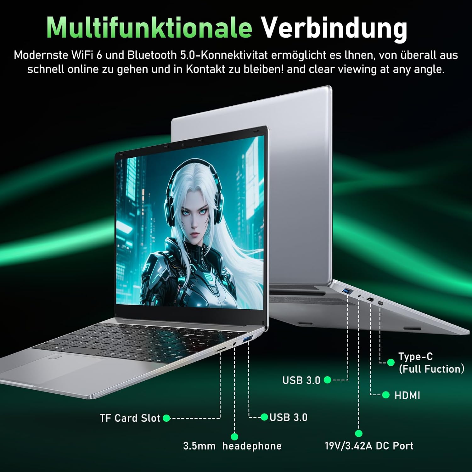 Vue écran et performances du FUNYET laptop