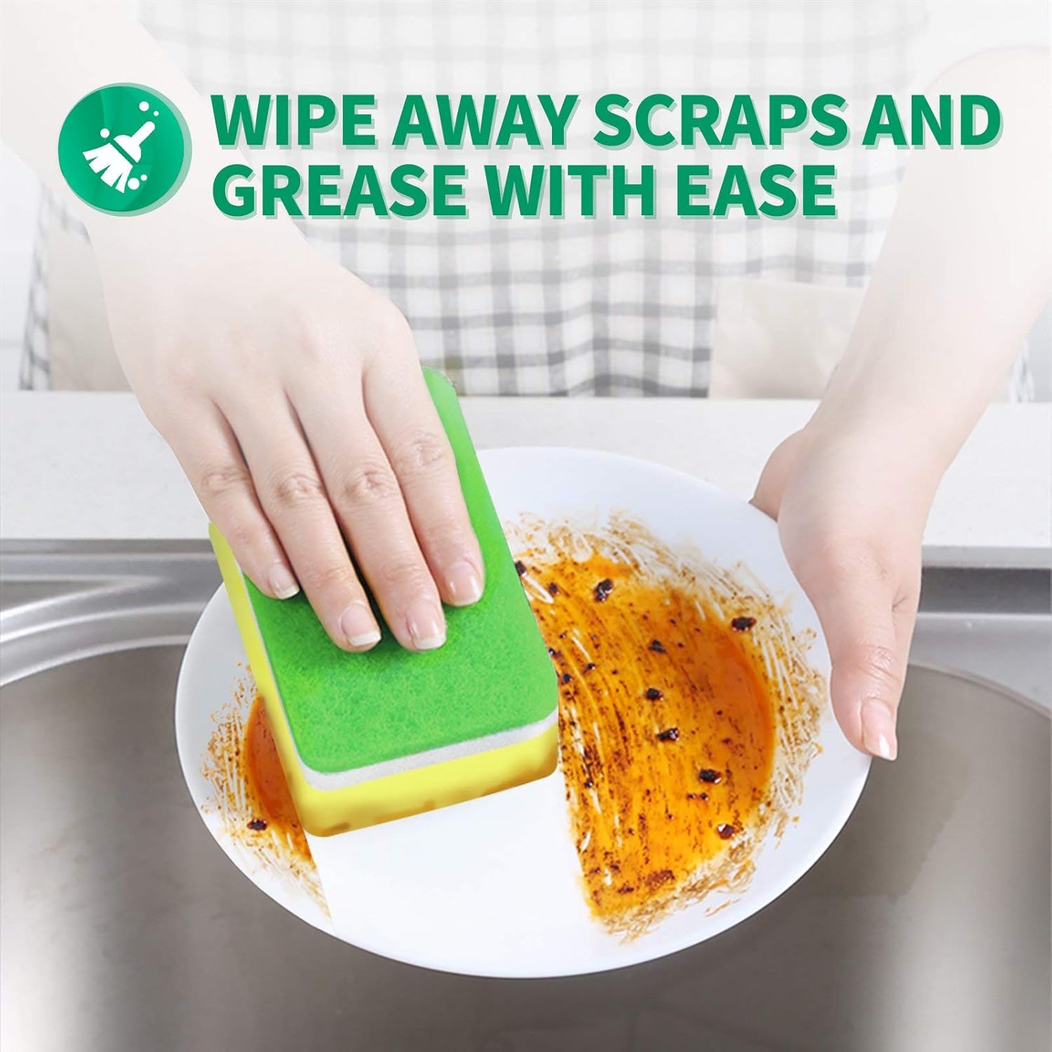 60% оƒƒ Dіѕсоunt Kitsure Sponges for Kitchen, 24 Pack Sponges for Dishes in One Box, Powerful Dual-Sided Dish Sponges & Scrub Sponges for Effortless Cleaning of Tableware, Utensils and Worktop All at Once 40% оƒƒ Dіѕсоunt Kitsure Sponges for Kitchen, 24 Pack Sponges for Dishes in One Box, Powerful Dual-Sided Dish Sponges & Scrub Sponges for Effortless Cleaning of Tableware, Utensils and Worktop All at Once