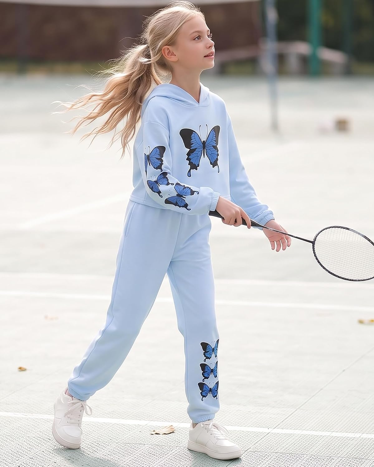 YOURUIKEY Girls Clothes 2 Piece Outfits Sweatsuit Set