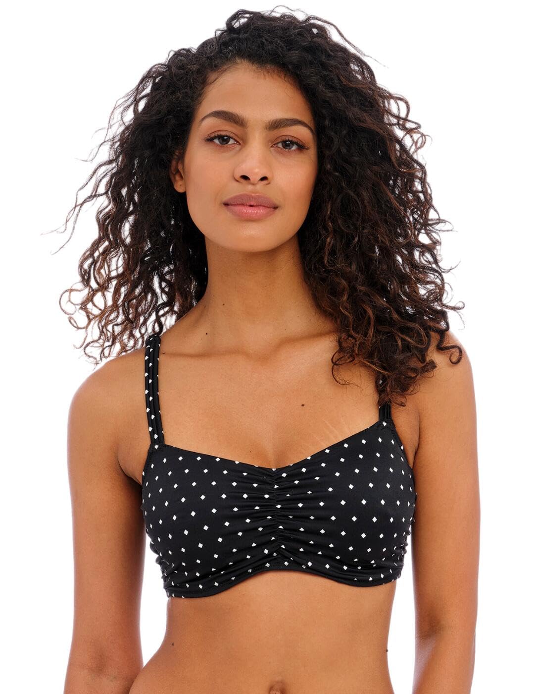 Freya Women's Black Jewel Cove Bralette Bikini Top In | Size: 36D