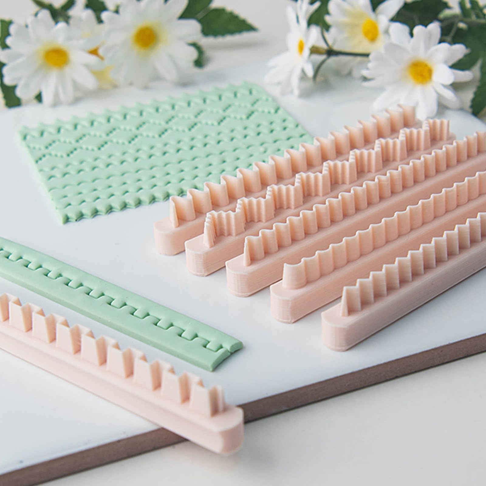 Juego de moldes de arcilla PLA creativos con 10 moldes para accesorios de manualidades y decoración, accesorios de arcilla creativos