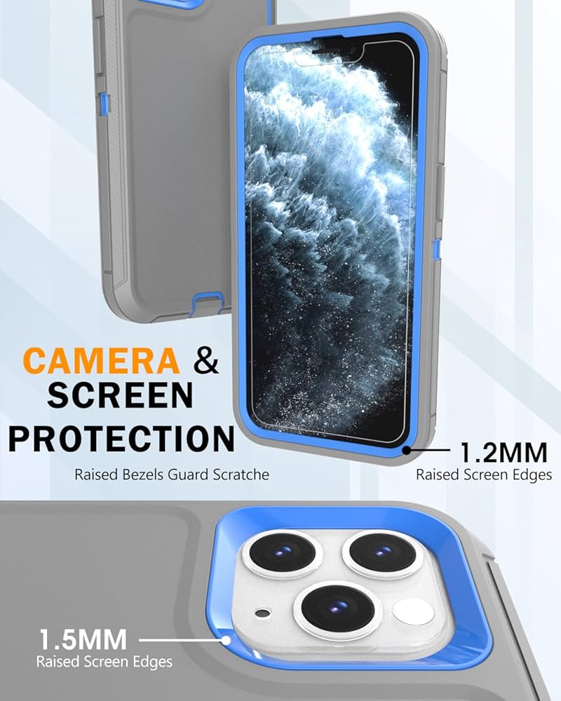 Amazon.com: Tall silver for iPhone 11 Pro Max Case with [2