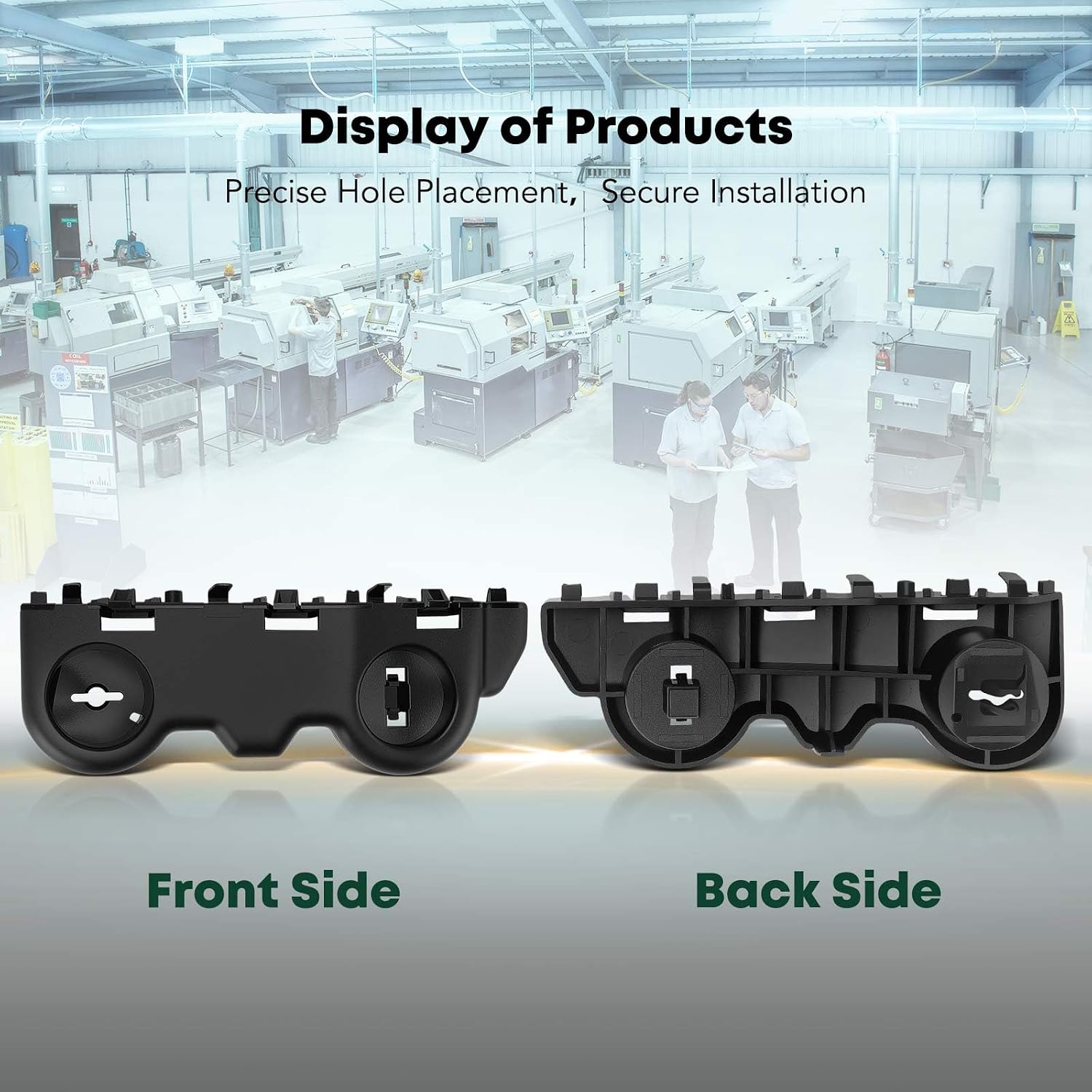 YHTAUTO Front Left Driver Side Bumper Cover Support Compatible with Nissan Kicks 2018 2019 2020 2021 2022 2023 Sport Utility, Plastic Bumper Bracket