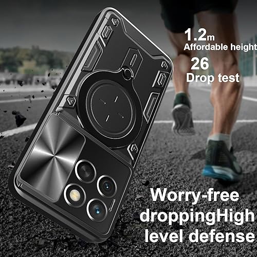 Miniatura 2 de Chengmi ZMONE - Funda para Redmi K50 GamingXiaomi Poco F4 GT 5G con protector de pantalla de vidrio (paquete de 2) resistente de doble capa de grado