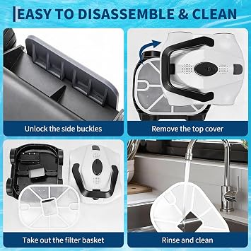 Robotic Pool Cleaners Advanced Cordless Robotic Pool Cleaner with 130-Minute Runtime | Self-Parking Technology | for Above-Ground Pools Up to 860 Sq Ft