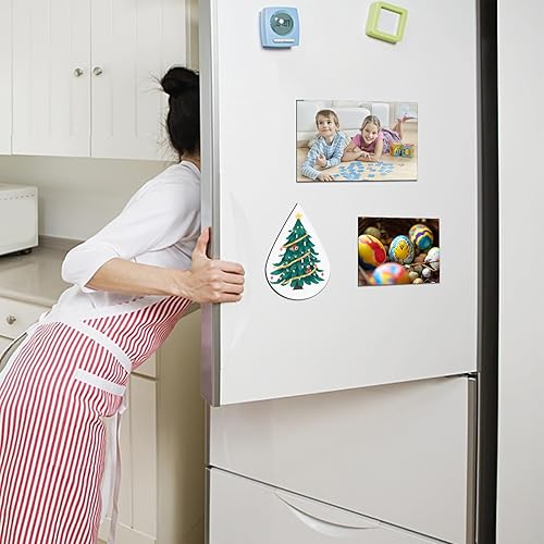 Vista 20 de DIYMAG - Hojas magnéticas adhesivas, 4 x 6 pulgadas, 60 unidades, hojas flexibles con adhesivo para manualidades, fotos y almacenamiento