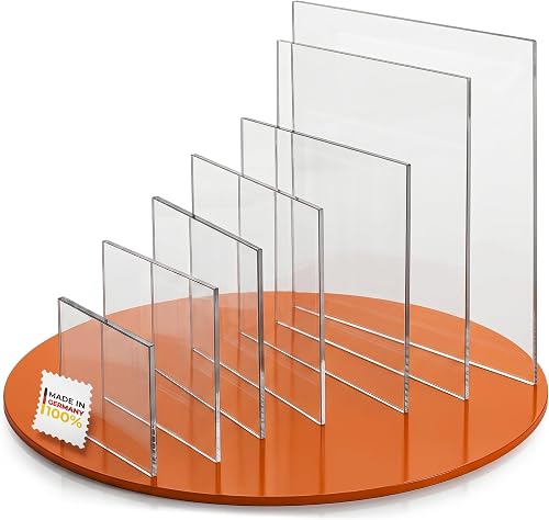 EH Design Acrylglas Platte – Eckige Zuschnitte nach Maß (200x100x5 mm) – UV-Best