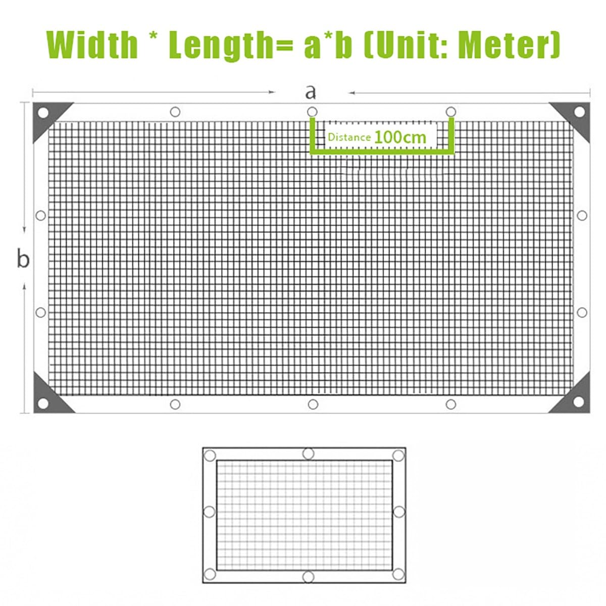 Schattierungsnetz Weiß 60% Shading Rate, HDPE Schattennetz mit Ösen für Gewächshaus und Pflanzen, UV-Schutz und Lichtdurchlässig 1x3.0m 2x6m 4x8m 8x9m