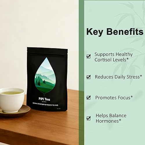 Miniatura 3 de Pipi Tea - Bolsas de té orgánico Oolong - Té de hoja entera, (20 bolsas) 0.14 oz de hojas de té seleccionadas - Ayuda a reducir los niveles de