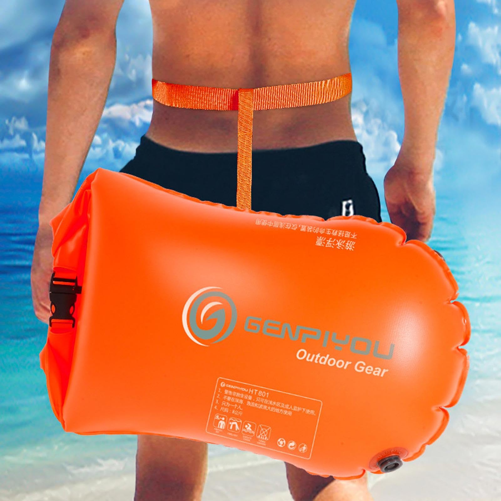 超巨大 プールピロー改造のダブルレイヤードエアーバッグ 空ビ