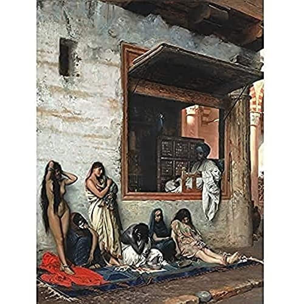 Gerome Slave Market Women Painting Art Print Canvas Premium Wall Decor Poster Mural