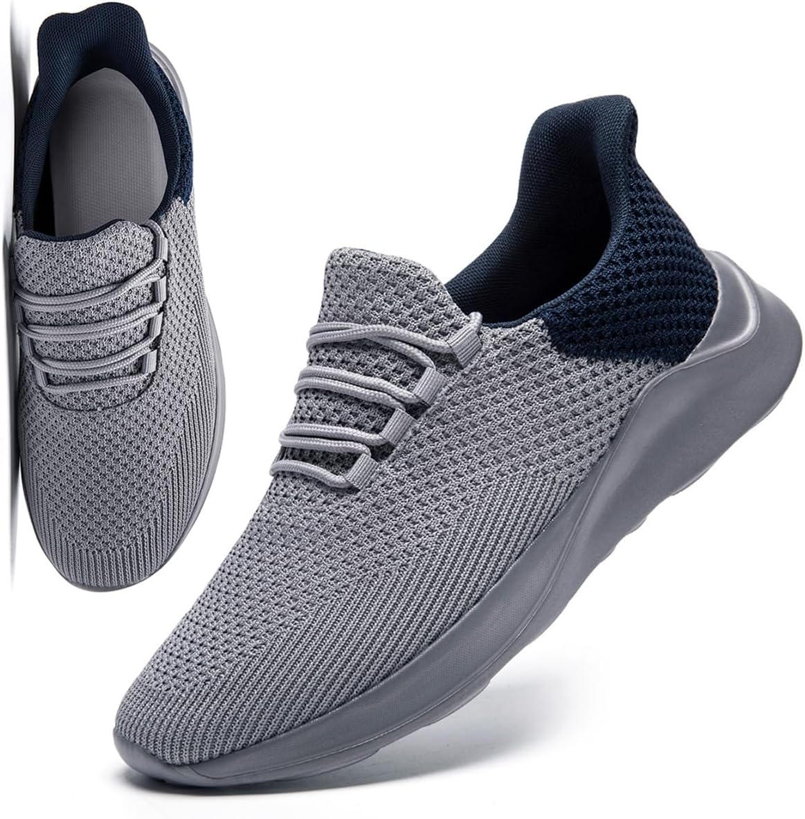 VGPSFN Mens Trainers Running Walking Shoes Tennis Sport Gym Sneakers Casual Comfortable Lightweight Non-Slip Breathable Fashion Workout Shoes 7 71Xe8