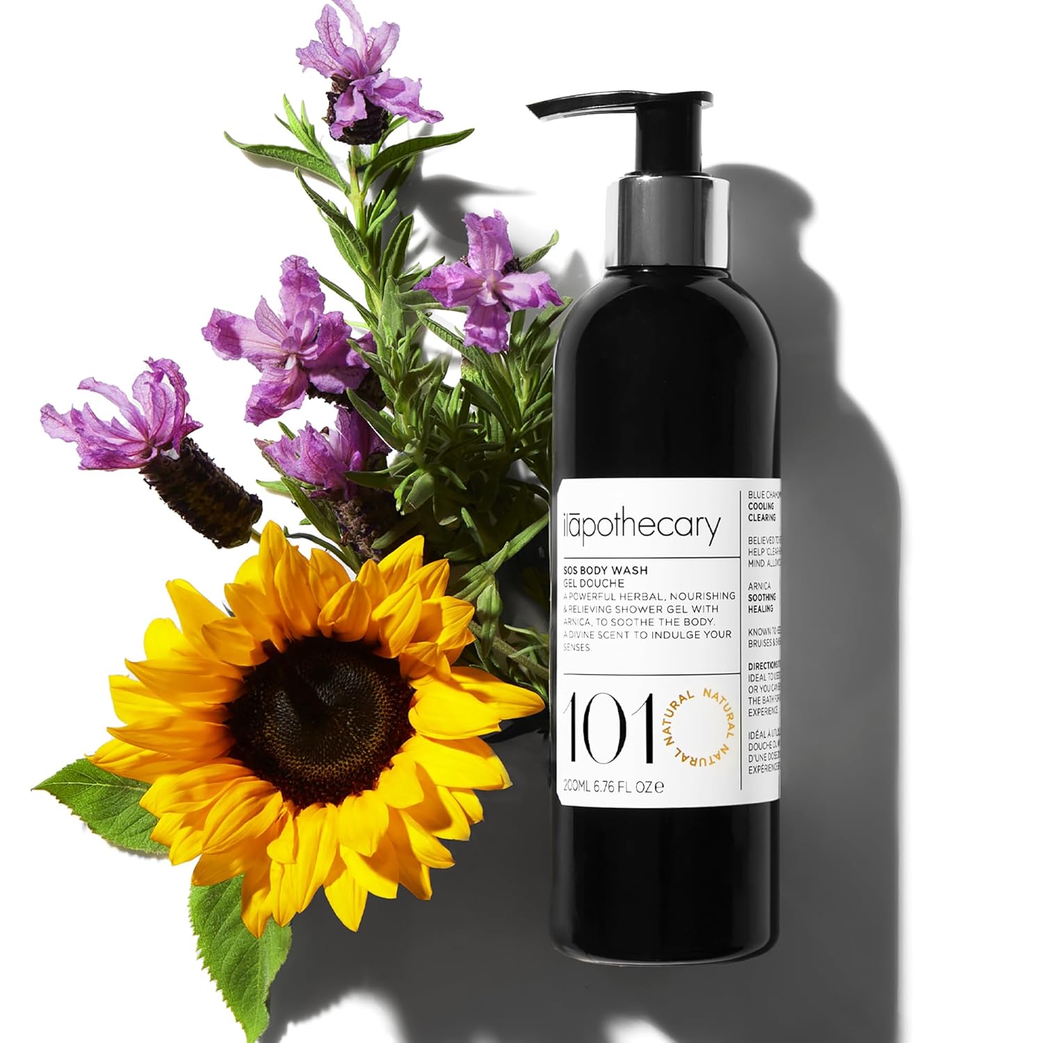 ilapothecary SOS Body Wash - Essential Oils, Herbal Shower Gel - Gluten Free Body Soap - Nourishes Skin - Alcohol and Gluten Free - 6.76 oz