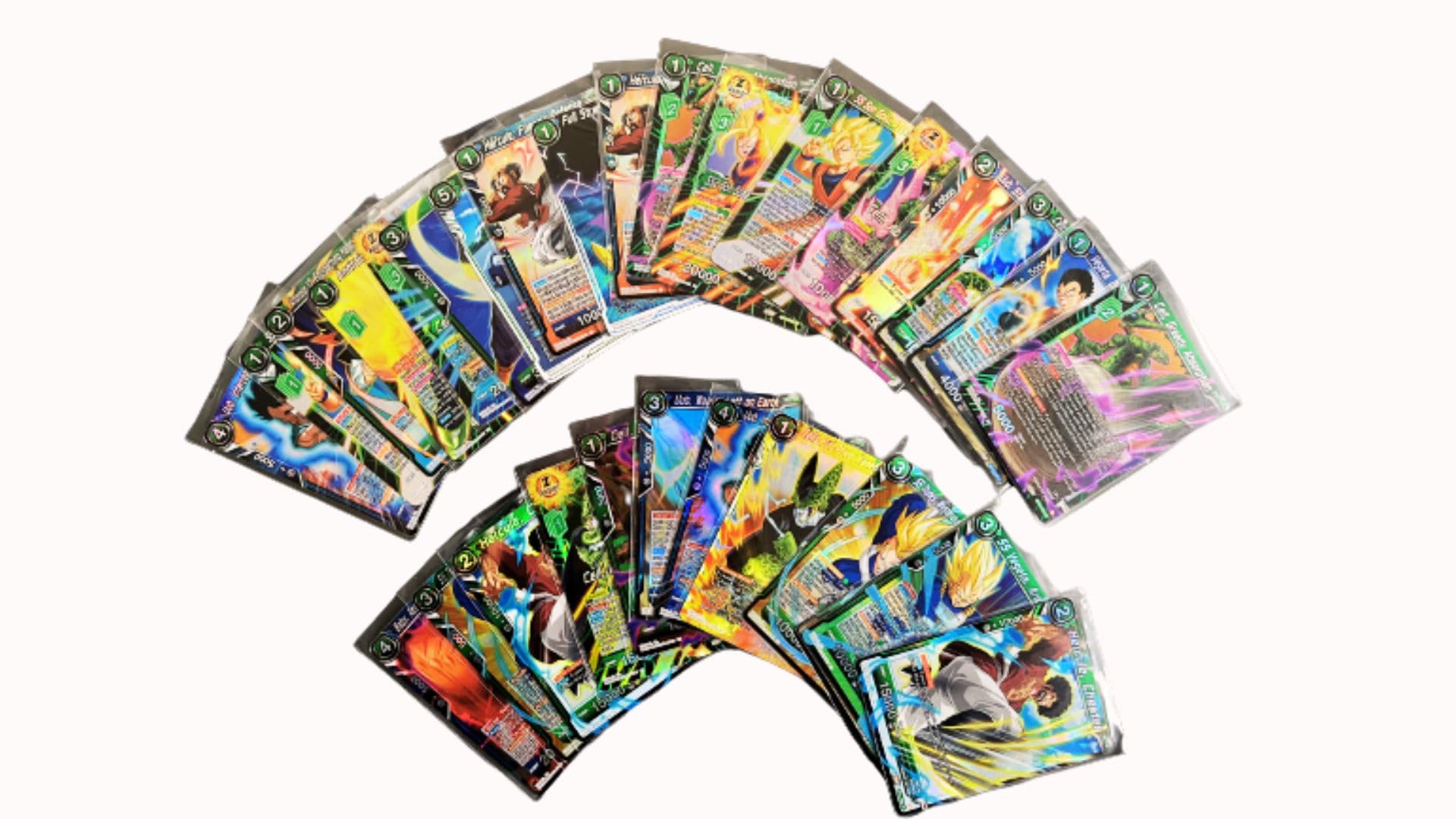 Dragon Ball Super Card Game - 100 Verschiedene Karten inkl. 2 Holo