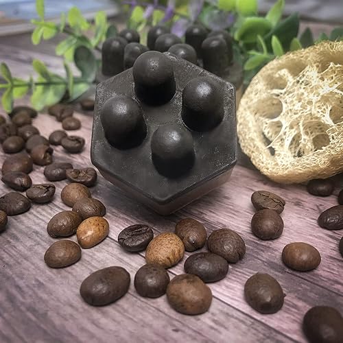 Miniatura 6 de Moldes de silicona para jabón en barra de masaje, paquete de 2 10 cavidades surtidas