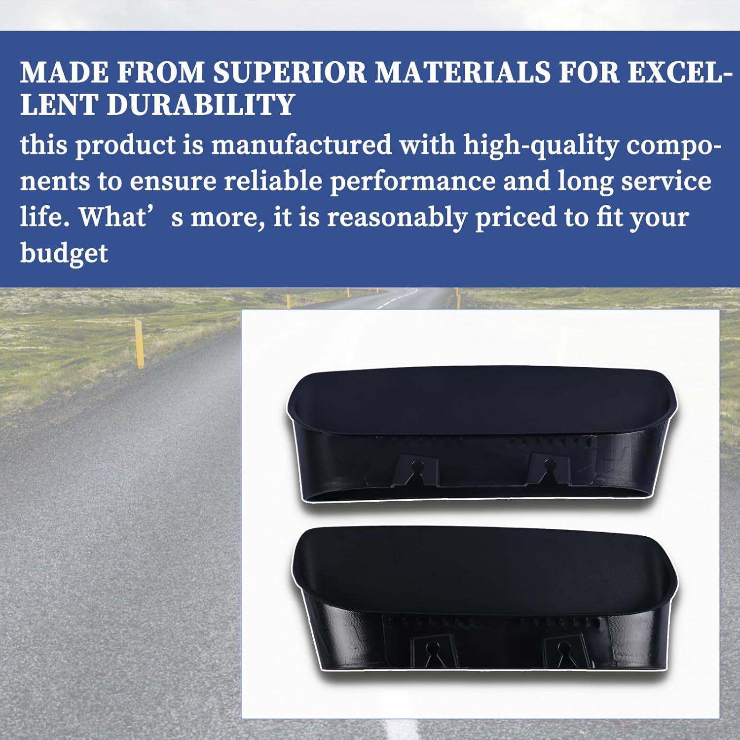 A Pair Air Vent Cover Hood Bezels and Accessories 68378081AB 68378080AB Compatible with Dodge Challenger 2019 2020 Replace 68378080AD 68378080AC Front Left & Right Side Black