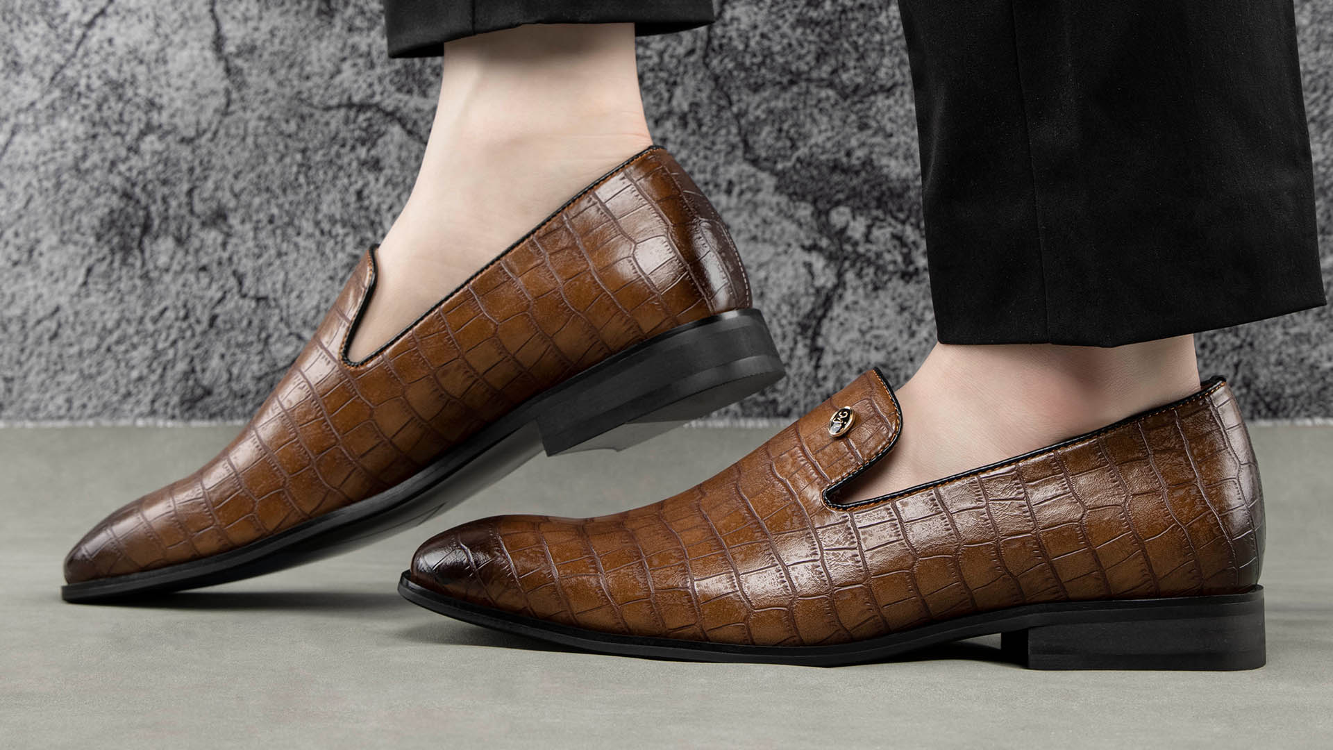Mocassini Uomo MEIJIANA In Pelle - Slip On Eleganti E Comfort, Suola In Gomma