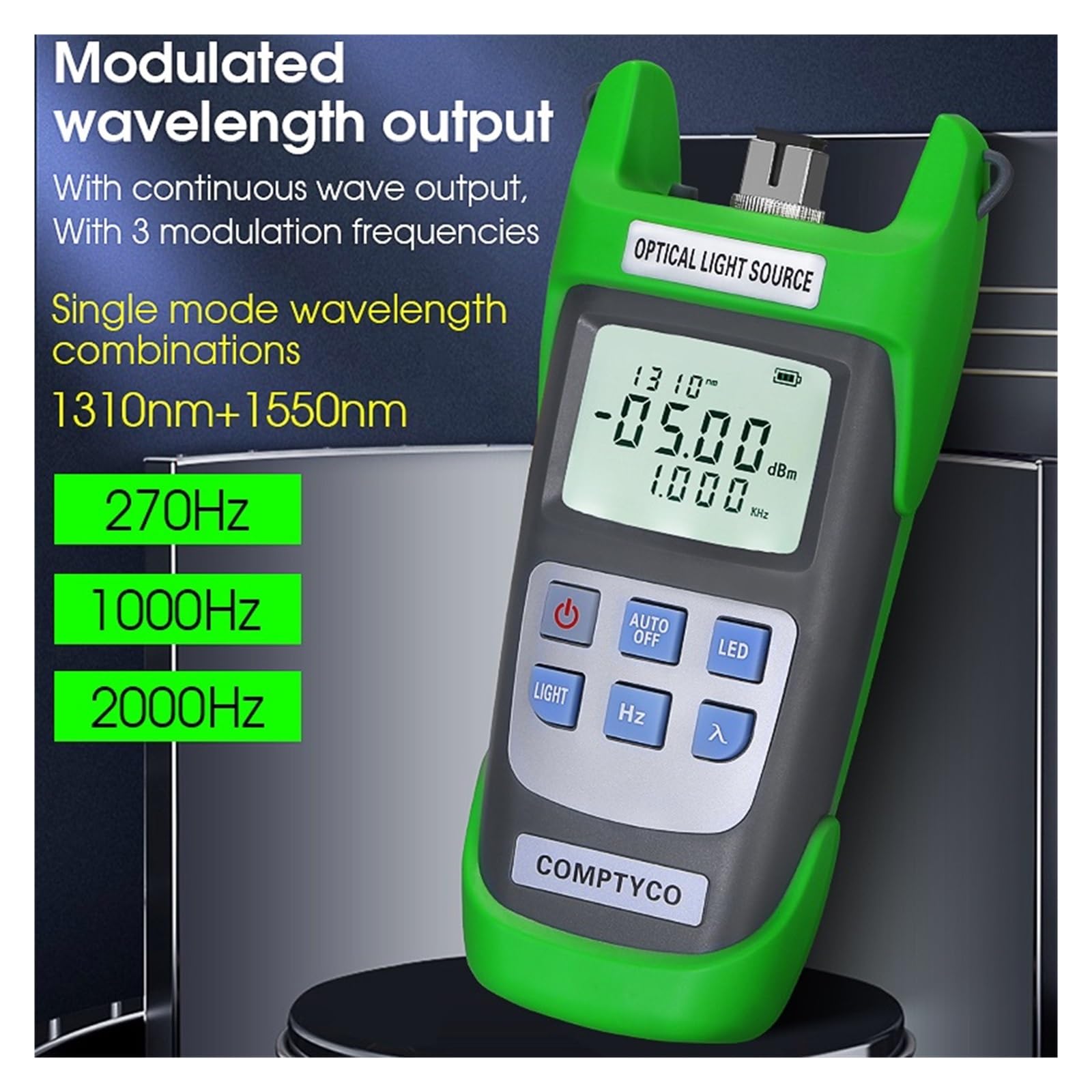 Źródło Światłowodowe 1310/1550nm Optyczne Światła Z Miernikiem Mocy Optycznej Profesjonalne narzędzie dla elektryków