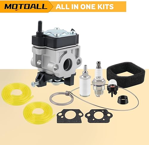 Miniatura 7 de MOTOALL Carburador 308480001 con bombilla de cebado para recortadora Toro 51946 51947 51948 51952 51956 51957 51958 51972 51976 51977 51978 51992