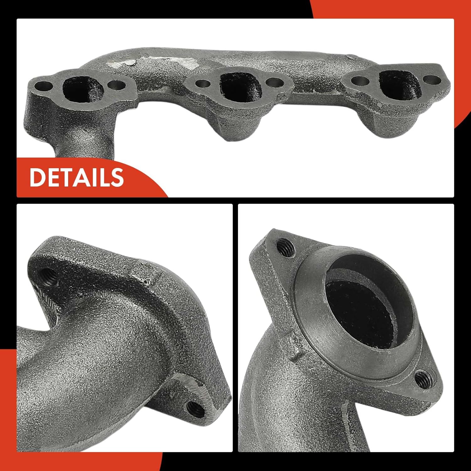 A-Premium Left Side Exhaust Manifold Kit W/Gasket, Bolts [V8 5.0L] Compatible with Ford Explorer & Mercury Mountaineer, 1998 1999 2000 2001