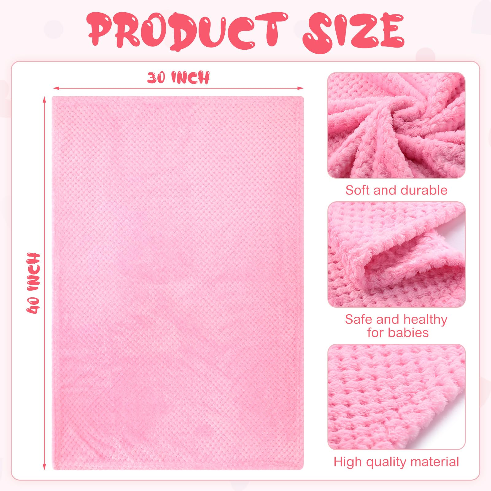 Newwiee 15 szt. koc dla niemowląt, flanela, 76 x 102 cm, przytulny koc dla noworodka, miękki, ciepły, do przewijania, do pokoju dziecięcego, dla malucha, do wózka dziecięcego, szpitalnego, 15 szt