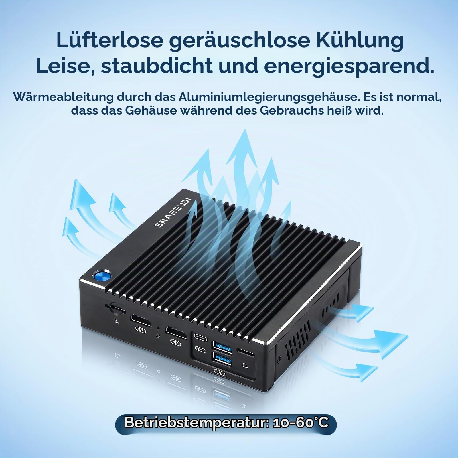 Fanless Micro Firewall Appliance, Firewall Mini PC Intel N3710 4C/4T, 6 x Intel 2.5 GbE i226-V LAN,AES-NI/4K/TYPE-C/SlM Card/TF/HD/Router Netgate 8GB DDR3 128GB mSATA SSD (8 G 128G Type-C)