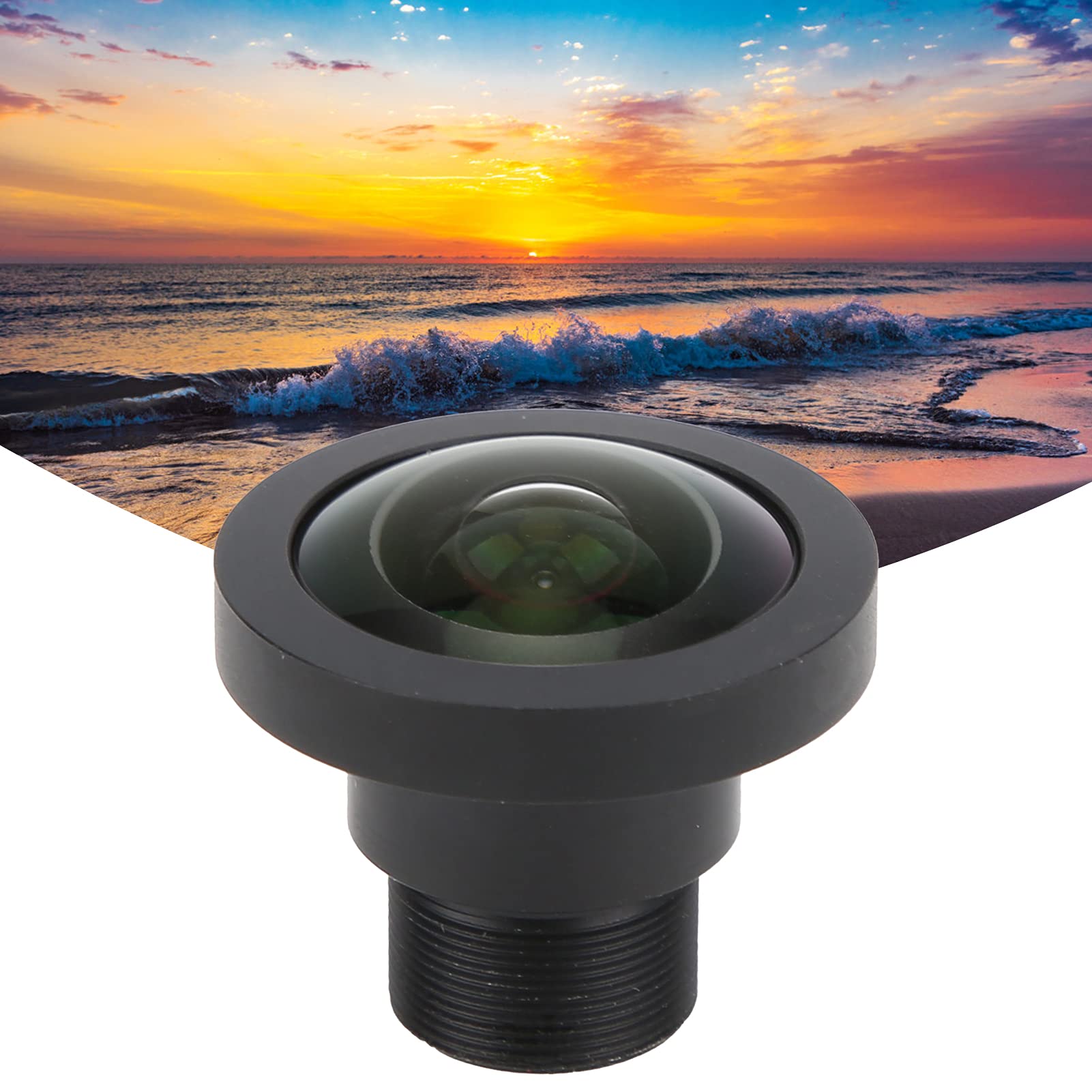 Weitwinkelobjektiv, 185° Panorama-Weitwinkel 8MP 1,3 mm 1/2,7 Zoll Fisheye-Objektiv für die meisten Modelle für Sportkameras