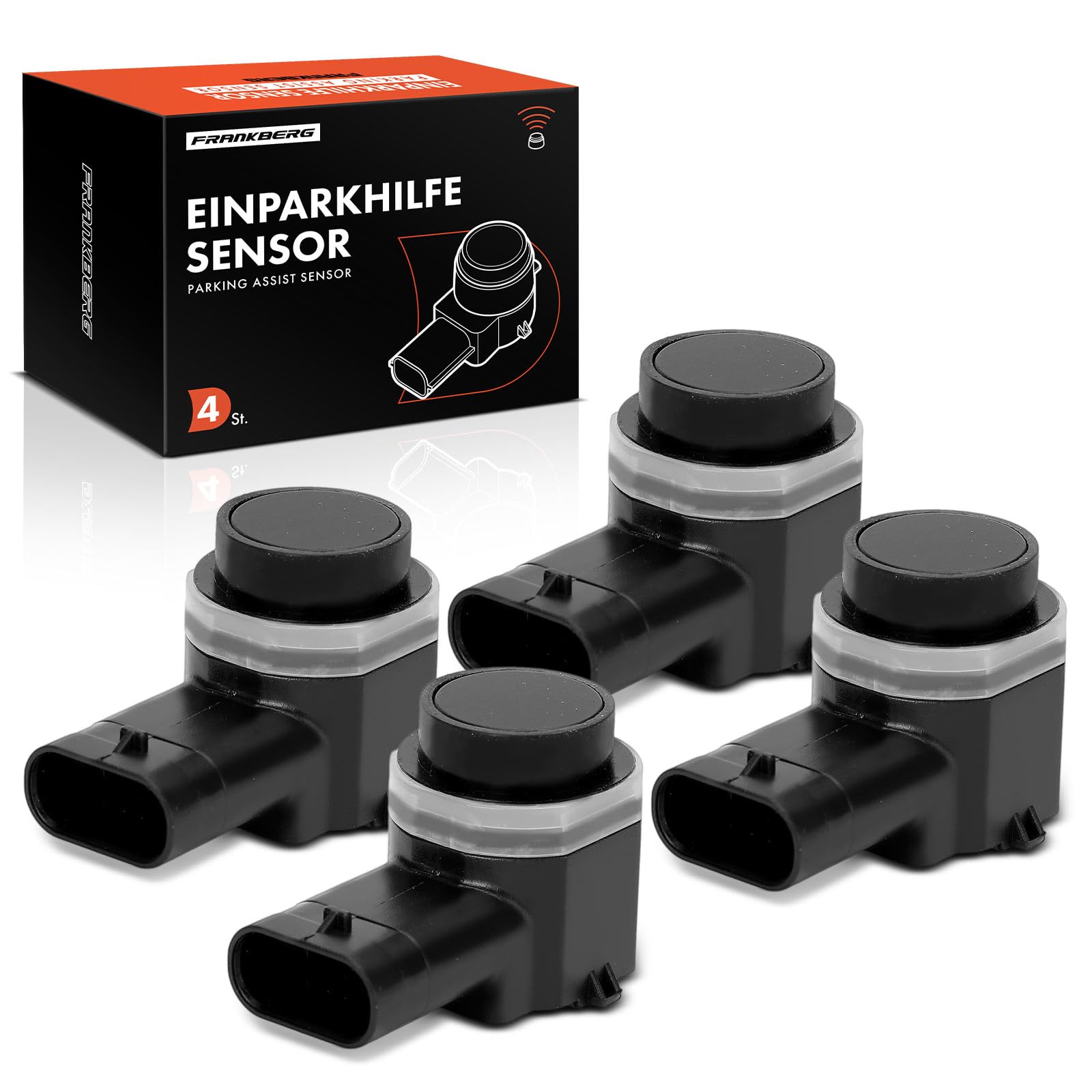Frankberg 4X Parksensor Parking Asist Sensor 3-polig Vorne Hinten Kompatibel mit C30 533 1.6L-5.5L 2006-2012 S80 II 124 1.6L-3.2L 2010-2016 XC90 I 275 2.4L-4.4L 2002-2014 Replace# 31341637